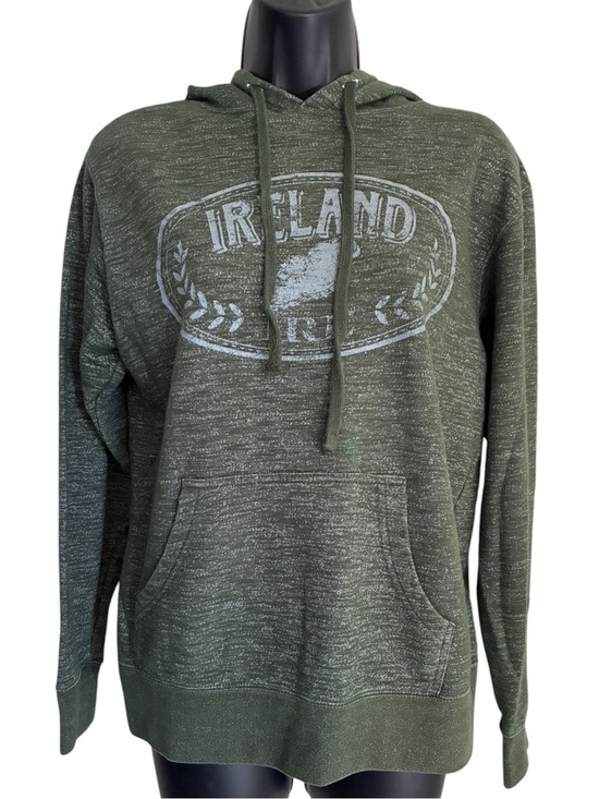 Other - Ireland St. Patricks Day Novelty Green Hooded Pullover Sweatshirt Sz S